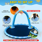 Instraella Splash Pad for Kids and Dog, Shoot Game for Backyard, Inflatable - Image 6