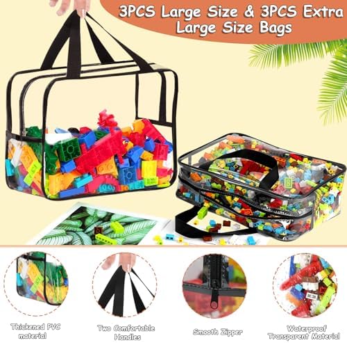 6Pcs 3Large & 3XL Toy Storage Bags - Image 3