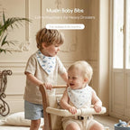 10 Pack Muslin Baby Bandana Bibs - Image 2
