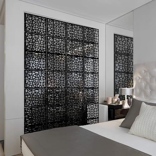 Stepstall 12 Pcs PVC Hanging Room Divider, Thick Decorative Flower Design Room by stepstall