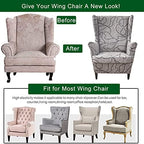 CRFATOP Wingback Chair Covers Wing Armchair Slipcovers - Image 5