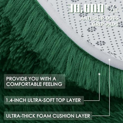 OLANLY Area Rugs for Living Room Bedroom, Machine Washable 4x5.9 ft Soft Fluffy - Image 5