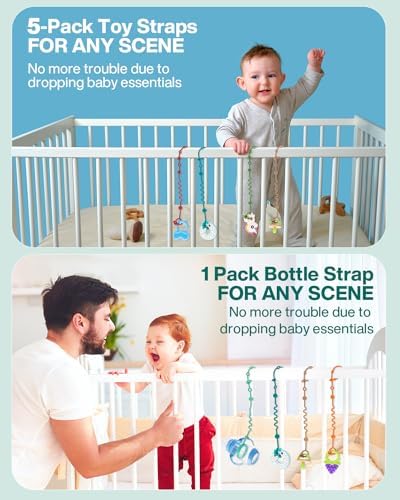 LittleHugs Toy Straps for Baby, Adjustable Toy Holder for Stroller Accessories - Image 5