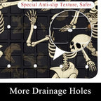 Bathtub Mat Non Slip 26.8x15.1In, Skeletons Dance Bath Mat - Image 2