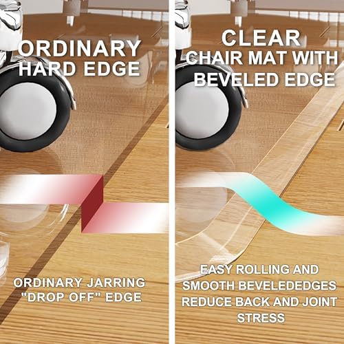 MESAILUP Beveled Edge Office Chair Mat - Image 3