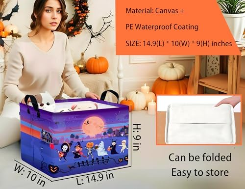 Large Halloween Themed Candy Gift Boo Basket - Image 2