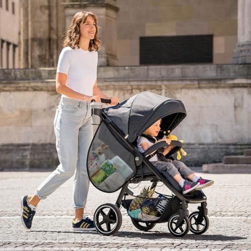 Accmor Universal Stroller Organizer, Side Sling Stroller Organizer, Mesh Cargo - Image 7