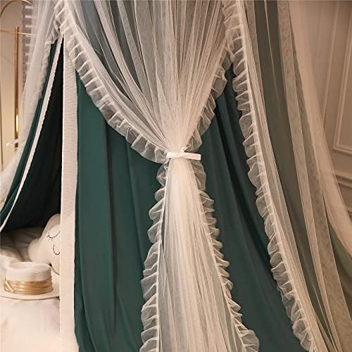 VETHIN Double Layer Princess Round Dome Canopy Bed Curtain - Image 6