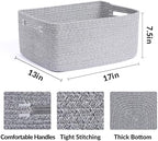 MiniArk Large Storage Baskets for Organizing, Baby Nursery, Toy Bins Box - Image 2