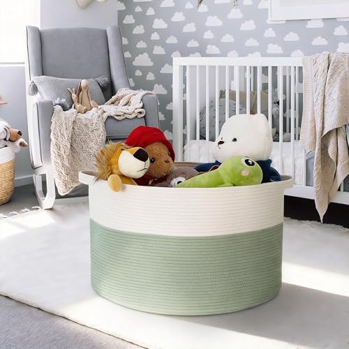 MEGASKET Extra Large Blanket Basket, Nursery Baby Toddler Toy Organizer - Image 5