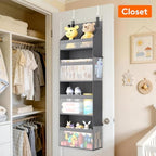 Lifewit 4 Tier Over the Door Organizer, Diaper Hanging Storage - Image 2