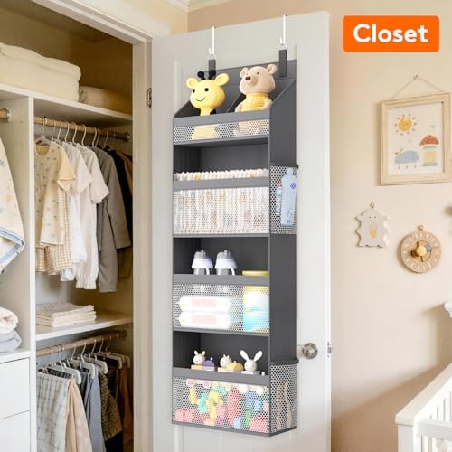 Lifewit 4 Tier Over the Door Organizer, Diaper Hanging Storage - Image 2