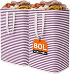 Lifewit 80L Large Laundry Baskets, 2 Pack, Reinforced Handles by Lifewit