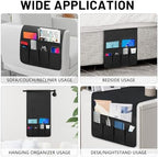 Non-slip Couch Organizer Armchair Caddy, Oxford TV Remote Control Holder - Image 3