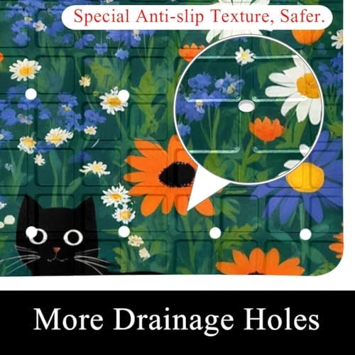 Non Slip Shower Mat Bathtub Mat 15.1x26.8 Inch, Quick Dry Bath Mat - Image 2