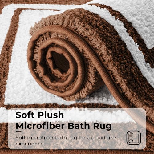 GRANNY SAYS Microfiber Bathroom Rugs Non Slip Washable, Water Absorbent - Image 3