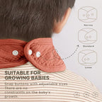 Muslin Baby Bibs for Unisex Boys Girls, Cotton Drool Bibs, Adjustable Newborn - Image 4