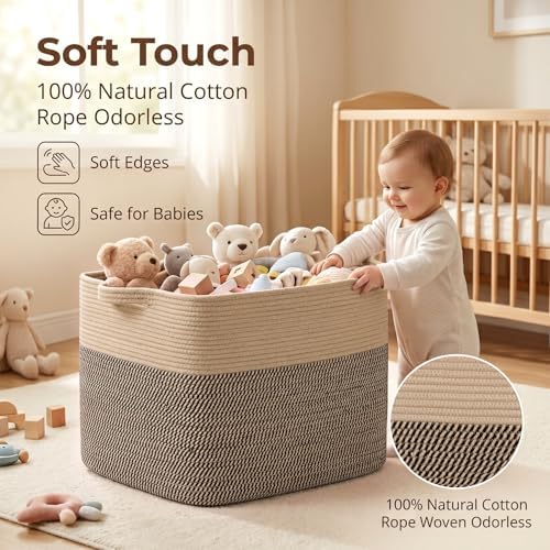 OIASKET 108L Cotton Rope Storage Basket - Image 4