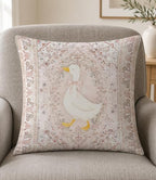 White Goose Pillow Cover 18x18 - Image 3