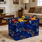 Rectangular Game Basket for Boys, Game Storage Bin, Boy Storage Basket - Image 4