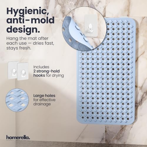 homerella Bathtub Mat Non Slip 28x16 Shower Mat Non Slip Anti Mold BPA Free - Image 4