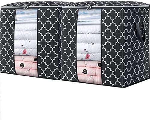 Storage Bags 2 Pack 100L Clothes Organization and Storage Containers by WiseLife