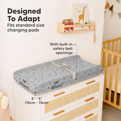 2-Pack Baby Changing Pad Cover for Girl - Image 4