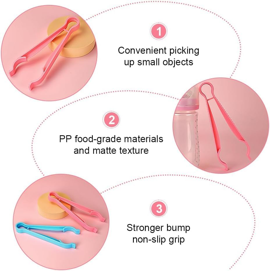 Baby Bottle Tong, Anti-Slip Pacifier Bottle Tongs, Silicone Baby Safety Bottle - Image 7