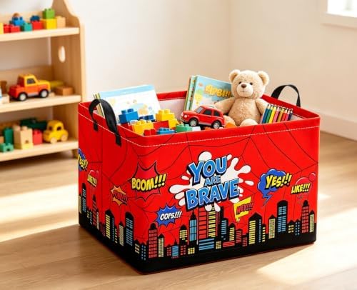 Rectangular Kids Storage Basket Baby Gift Basket Cute Storage Bin Organizer - Image 3