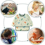 Accmor 5 Pack Long Sleeve Bibs, Baby Smock Waterproof Sleeved Bib Smock - Image 6