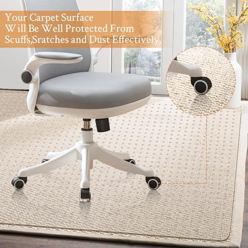 KMAT Office Chair Mat for Carpet, Computer Desk Mat - Image 3