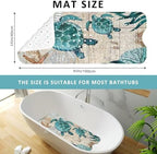 Sea Turtle Bathtub Mat Non Slip, Baby Bath Mat - Image 3