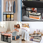 6Pack Clear Blanket Storage Bags Comforter Clothes Storage Moving Bag - Image 4