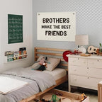 Brothers Make The Best Friends Banner, Boys Room Decor, Toddler Boy Linen - Image 4