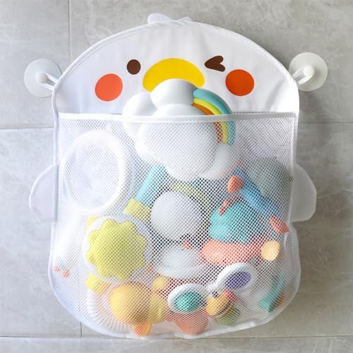 EMVANV Mesh Bath Toy Organizer，Wth 2 Suction Cups Hanging Mesh Bathtub Toy - Image 3
