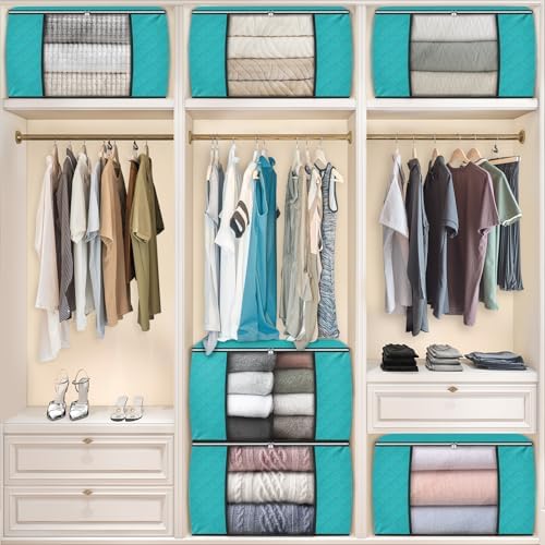 Fab totes 90L Clothes Storage, Foldable Thick Fabric Blanket Storage Bags - Image 7