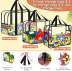 6Pcs Large, XXL Toy Storage Bags - Image 3