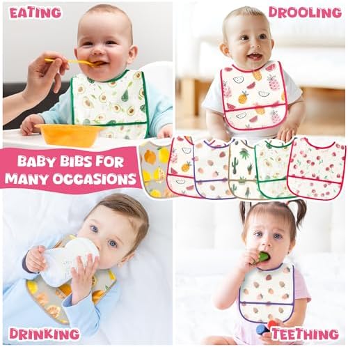 6Pcs Baby Bibs for Eating Toddler Feeding Bibs - Image 6