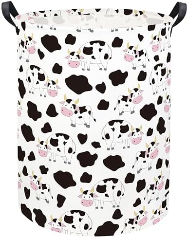 Cow print Laundry Basket Baby Laundry Basket Nursery Hamper Kids Baby Laundry by TIBAOLOVER