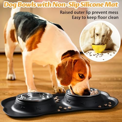 Hubulk Pet Dog Bowls 2 Stainless Steel Dog Bowl - Image 6