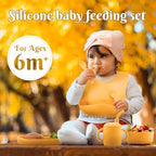 Silicone Baby Feeding Set 6 Pcs, Baby Led Weaning Supplies, Baby Feeding - Image 2