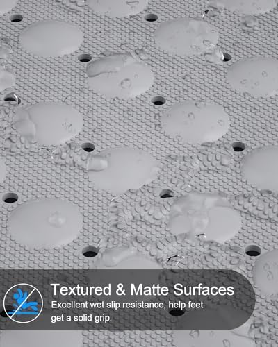 Bath Mat for Tub Shower Mat Non Slip Kids Rubber Shower Tub Mat, 100% Natural - Image 3