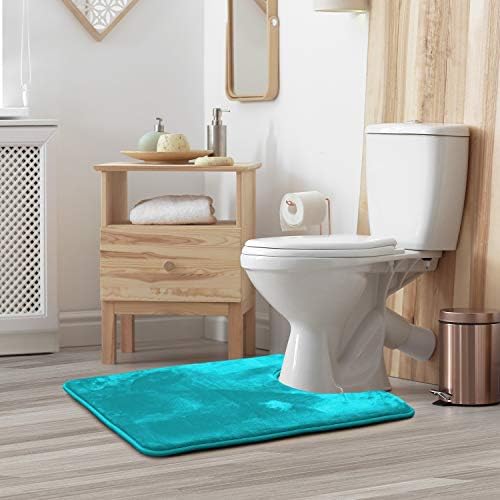 Clara Clark Bathroom Rugs, Velvet Memory Foam Bath Mat, Machine Washable Bath - Image 2
