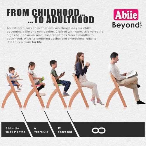 Abiie Beyond Junior Convertible Wooden High Chair - Image 4