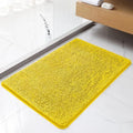 Chenille Bathroom Rug 24"x36" Yellow, Non-Slip Plush Bath Mat by Kildoss