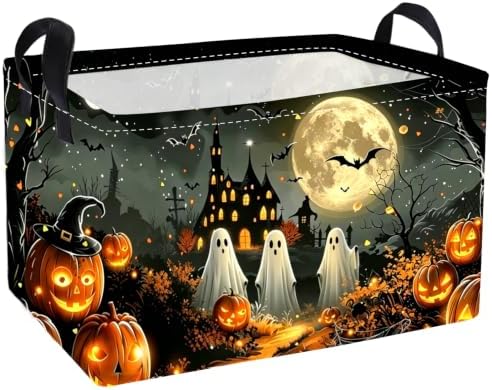 Essme Rectangular Halloween Basket, Kids Storage Bins Organizer by ESSME