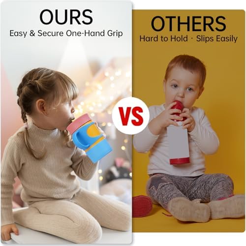 NiHome Silicone Handle & Boot for Owala Kids Tumbler 12oz 15oz, Toddler Grip - Image 3