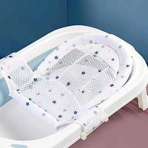 Adjustable Baby Bath Seat Support Net Newborn Baby Anti Slip Bathtub Support - Image 3
