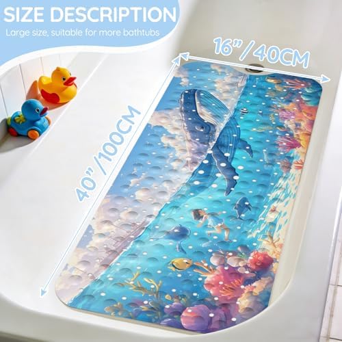 Kids Bathtub Mat, Non Slip Cartoon Bath Mat - Image 2