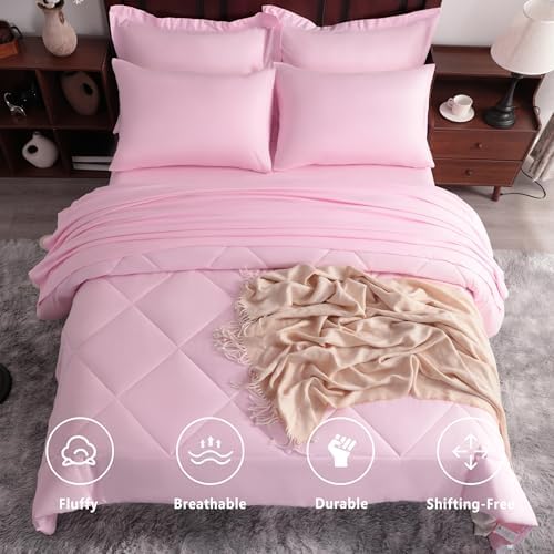 NTBAY Queen Microfiber Bed in a Bag, Comforter Set - Image 2